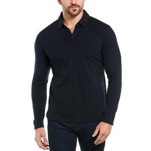 M MAGASCHONI Men’s Long Sleeves Polo in Fatigue L
